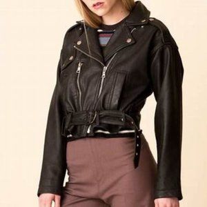 Marissa Webb Corrigan Leather Jacket Size Small